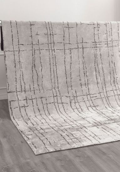 Abstract Grey Lucidness Indoor Outdoor Rug