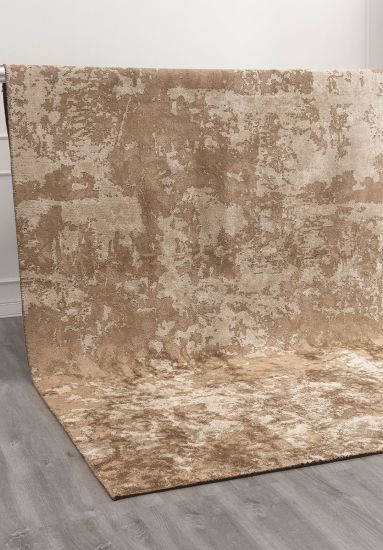 Beige & Brown Empower Abstract Modern Rug