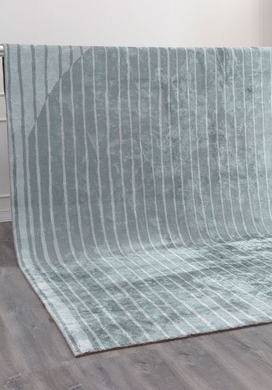 Vibrancy Grey & Blue Abstract Indoor Rug