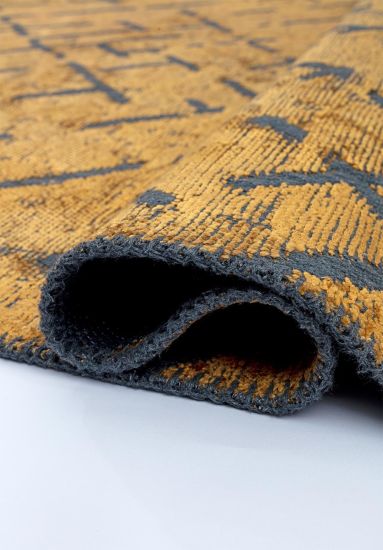 Geometric Yellow Jubilant Area Rug