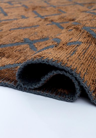 Jubilant Brown Geometric Outdoor Rug