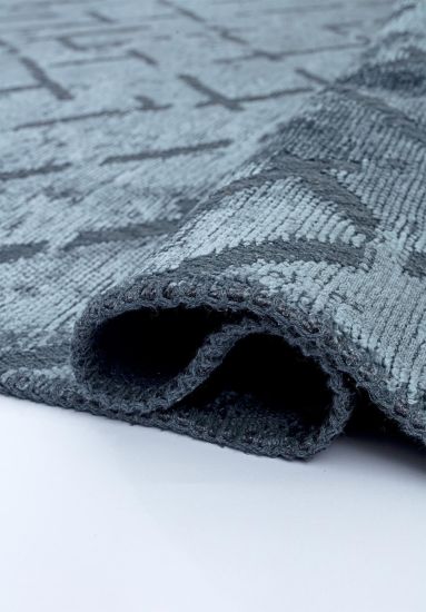 Jubilant Grey Geometric Modern Rug