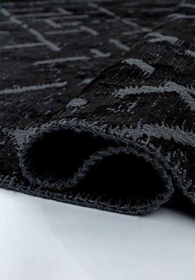 Geometric Black Jubilant Outdoor Rug