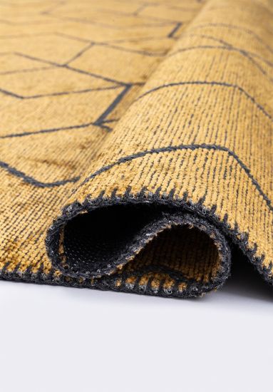 Harmony Yellow Geometric Outdoor Rug