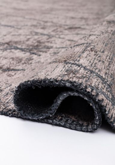 Freeflow Grey & Brown Geometric Modern Rug