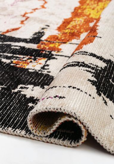 Abstract Multicolour Vibrant Living Room Rug