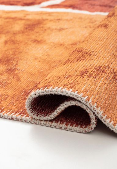 Abstract Orange & Yellow Enchantment Area Rug