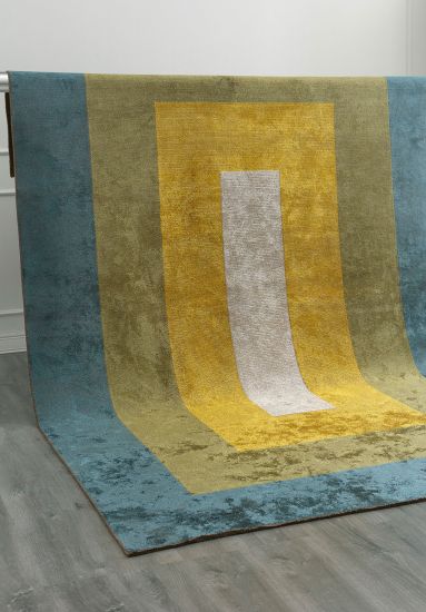 Lambent Multicolour Geometric Modern Rug