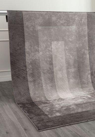 Lambent Grey Brown Geometric Area Rug
