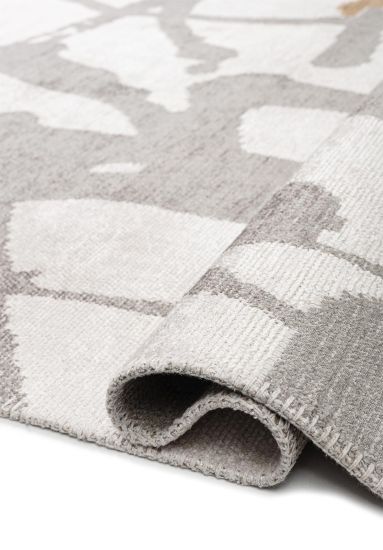 Exotic Grey Brown Abstract Outdoor Rug