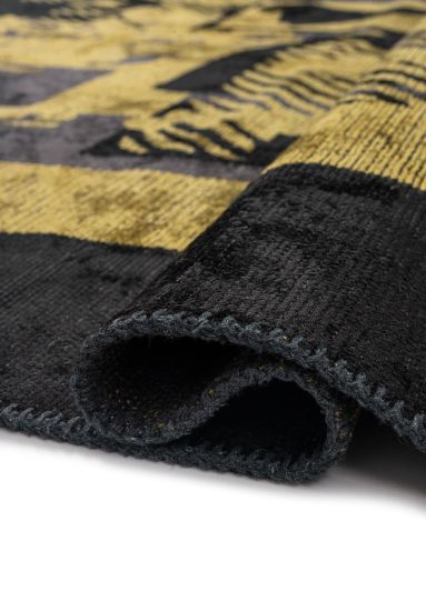 Entice Grey & Yellow Abstract Modern Rug