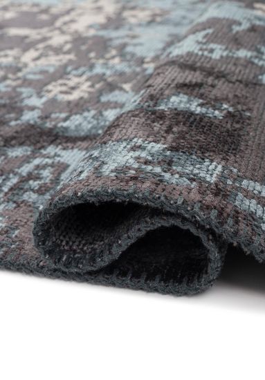 Elite Grey & Blue Abstract Indoor Rug