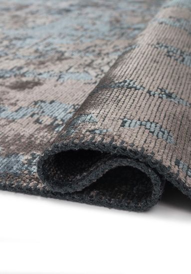 Elite Grey Abstract Living Room Rug