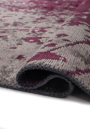 Entangle Red & Grey Abstract Modern Rug