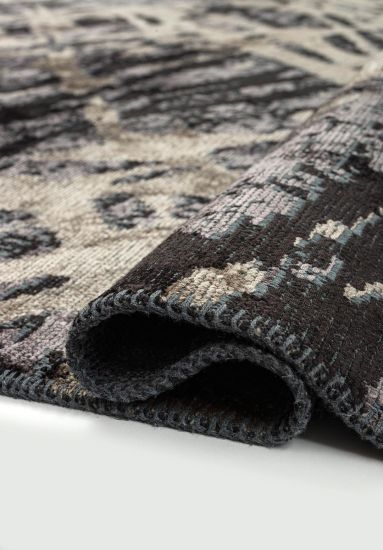 Angel Black & Grey Abstract Modern Rug