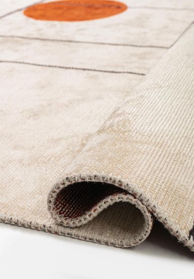 Accord Cream Geometric Bedroom Rug