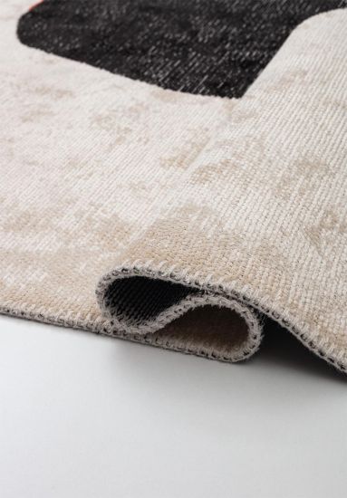 Arbour Cream Abstract Bedroom Rug