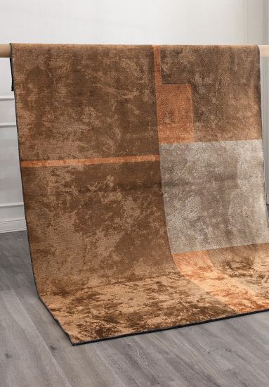 Sizzle Brown Geometric Outdoor Rug