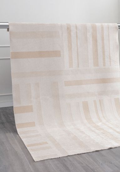 Savior Cream Geometric Moden Rug