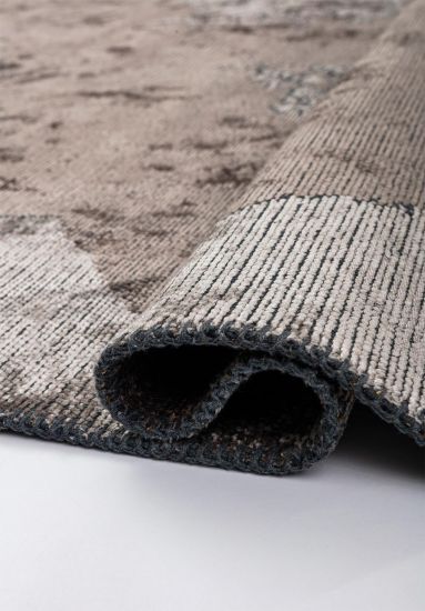 Lucency Grey Brown Abstract Area Rug