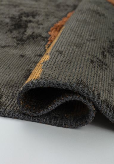 Entwine Grey Orange Abstract Outdoor Rug