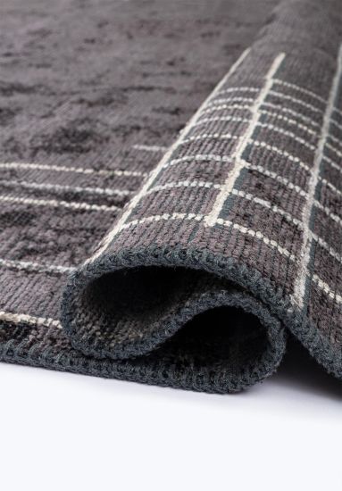 Fiesta Grey & Cream Abstract Modern Rug