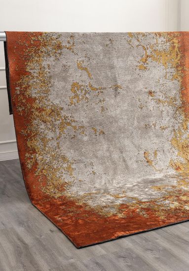 Fable Brown & Yellow Abstract Outdoor Rug