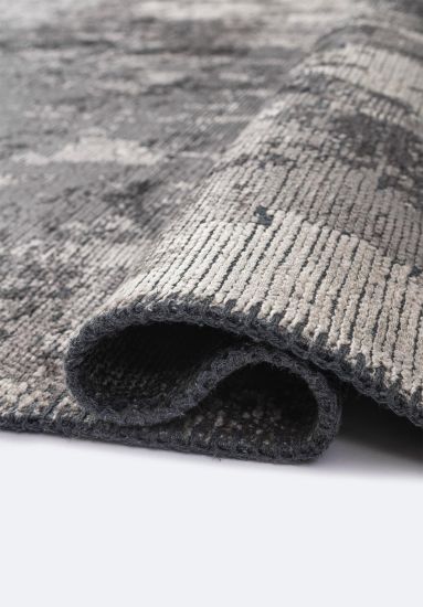 Flurry Grey Abstract Indoor Rug