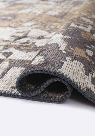 Flame Cream & Brown Abstract Outdoor Rug
