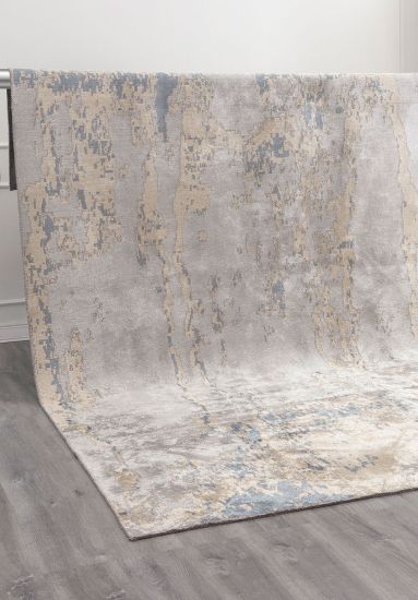 Flicker Grey Abstract Area Rug