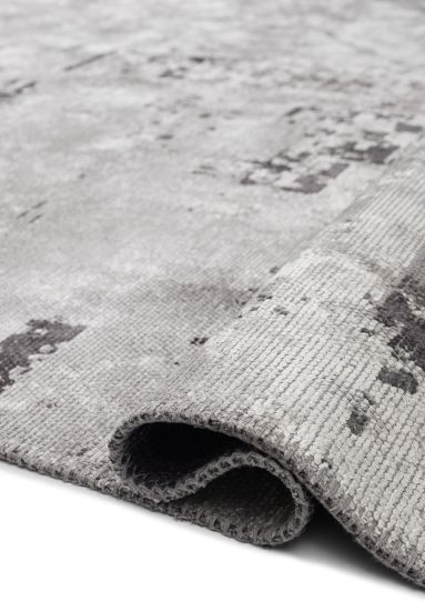 Flitch Grey Abstract Living Room Rug
