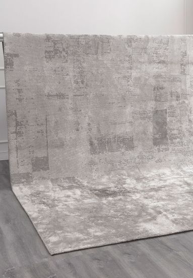 Flitch Cream & Grey Abstract Bedroom Rug