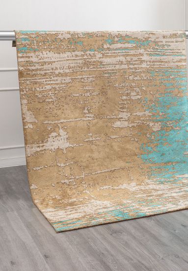 Solidarity Brown & Beige Abstract Area Rug