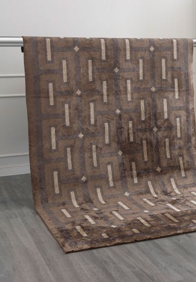 Flick Brown & Beige Geometric Outdoor Rug