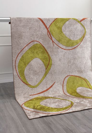 Fable Grey & Green Geometric Indoor Rug