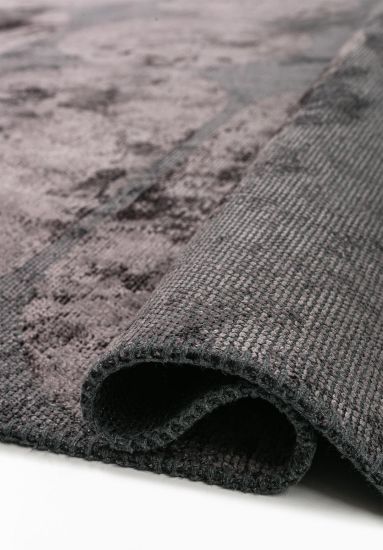 Spectacular Grey Abstract Living Room Rug