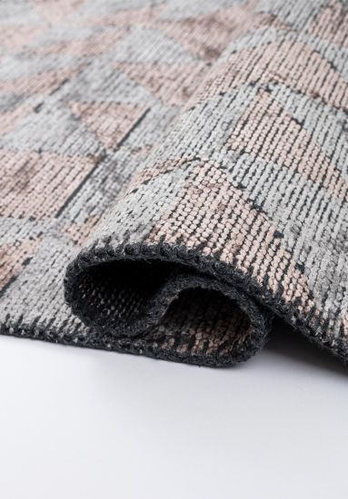 Brown & Grey Abstract Tempest Living Room Rug