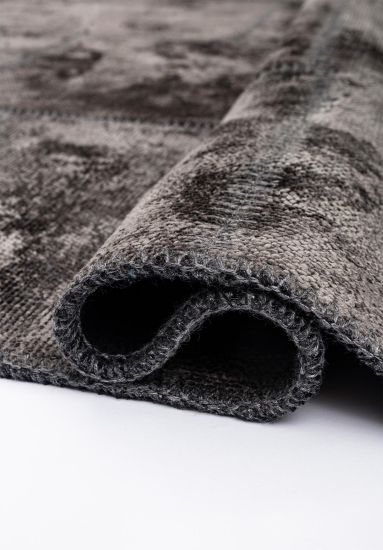 Fern Grey Geometric Area Rug