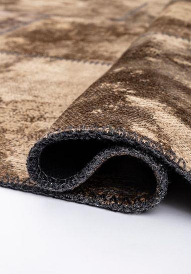 Fern Brown Geometric Outdoor Rug