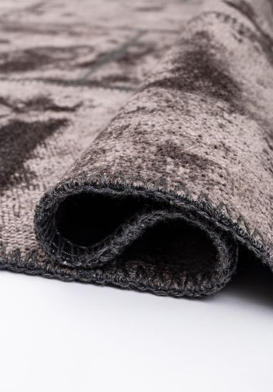 Fern Grey & Brown Geometric Modern Rug