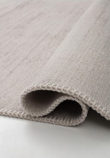 Fresco Grey Plain Modern Rug