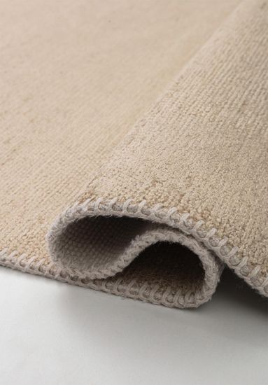 Fresco Beige Plain Modern Rug
