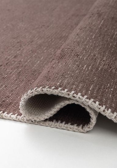 Brown Plain Fresco Modern Rug