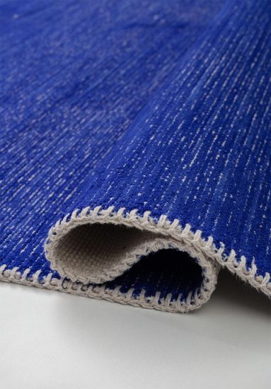 Blue Plain Fresco Modern Rug
