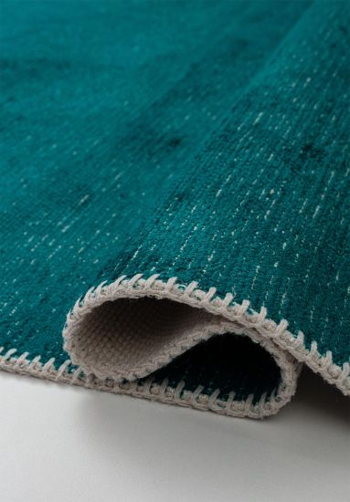 Green Plain Fresco Area Rug