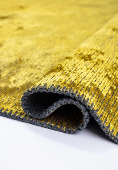 Fairytale Yellow & Brown Abstract Outdoor Rug