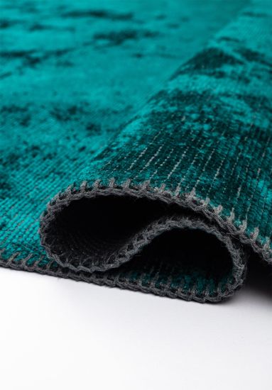 Fairytale Blue Abstract Living Room Rug