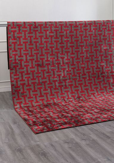 Geometric Grey Fjord Living Room Rug