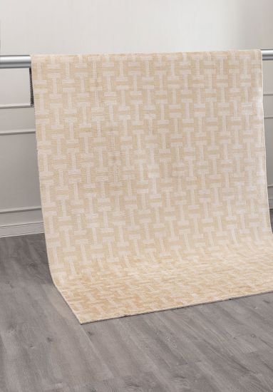Geometric Beige & Cream Fjord Area Rug