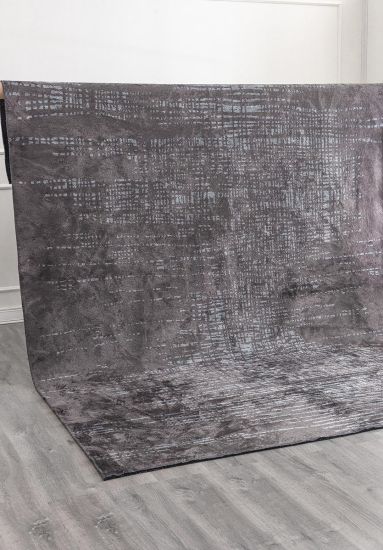 Lagoon Blue & Grey Abstract Indoor Outdoor Rug